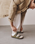 Load image into Gallery viewer, BIRKENSTOCK ARIZONA SOFT FOOTBED LEATHER | FADED KHAKI
