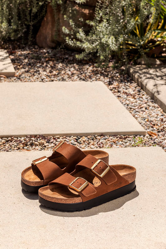 BIRKENSTOCK ARIZONA PLATFORM | DARK TEA