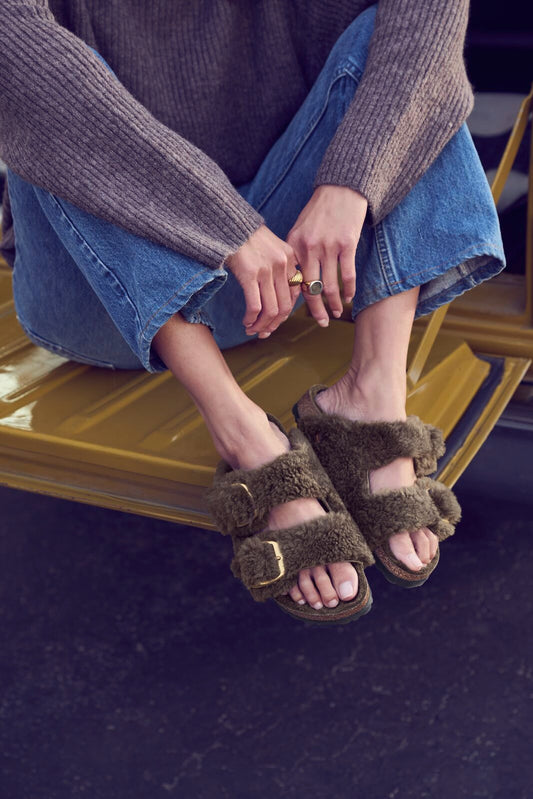 **COMING SOON!!** BIRKENSTOCK ARIZONA BIG BUCKLE SHEARLING | GRAY