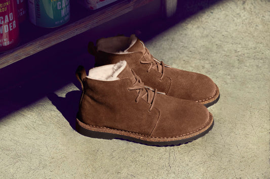 BIRKENSTOCK UPPSALA MID SHEARLING SUEDE | DARK TEA