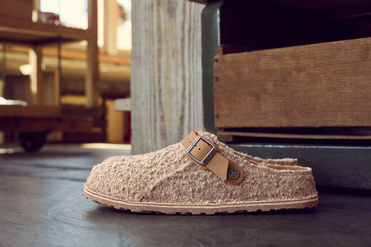 BIRKENSTOCK LUTRY BOUCLE | GRAY TAUPE