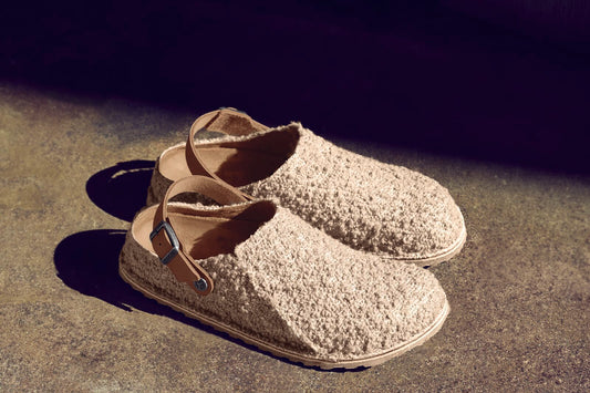 BIRKENSTOCK LUTRY BOUCLE | GRAY TAUPE