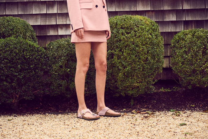 BIRKENSTOCK GIZEH BIG BUCKLE NUBUCK | SOFT PINK