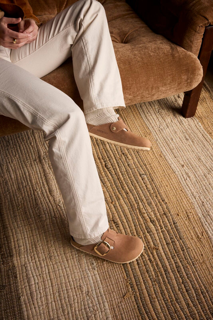 BIRKENSTOCK BOSTON BIG BUCKLE LEATHER | COGNAC