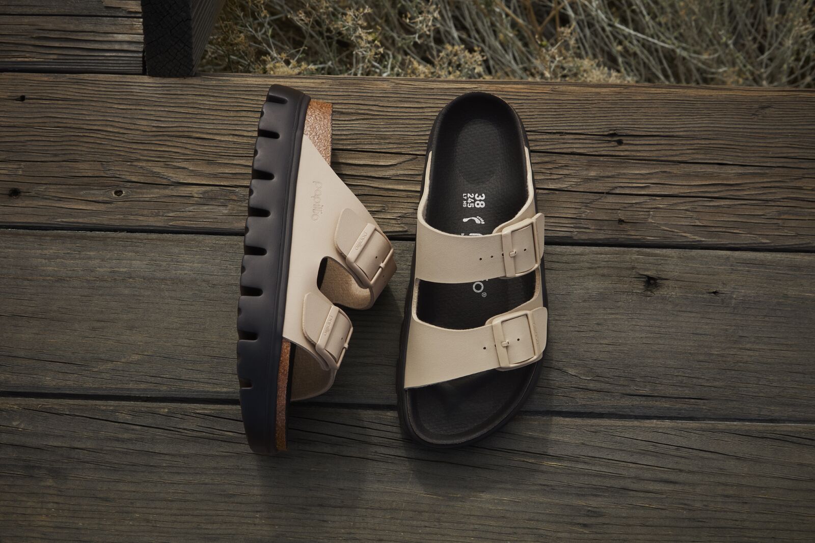 BIRKENSTOCK ARIZONA CHUNKY BIRKO FLOR | SANDCASTLE