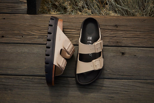 BIRKENSTOCK ARIZONA CHUNKY BIRKO FLOR | SANDCASTLE