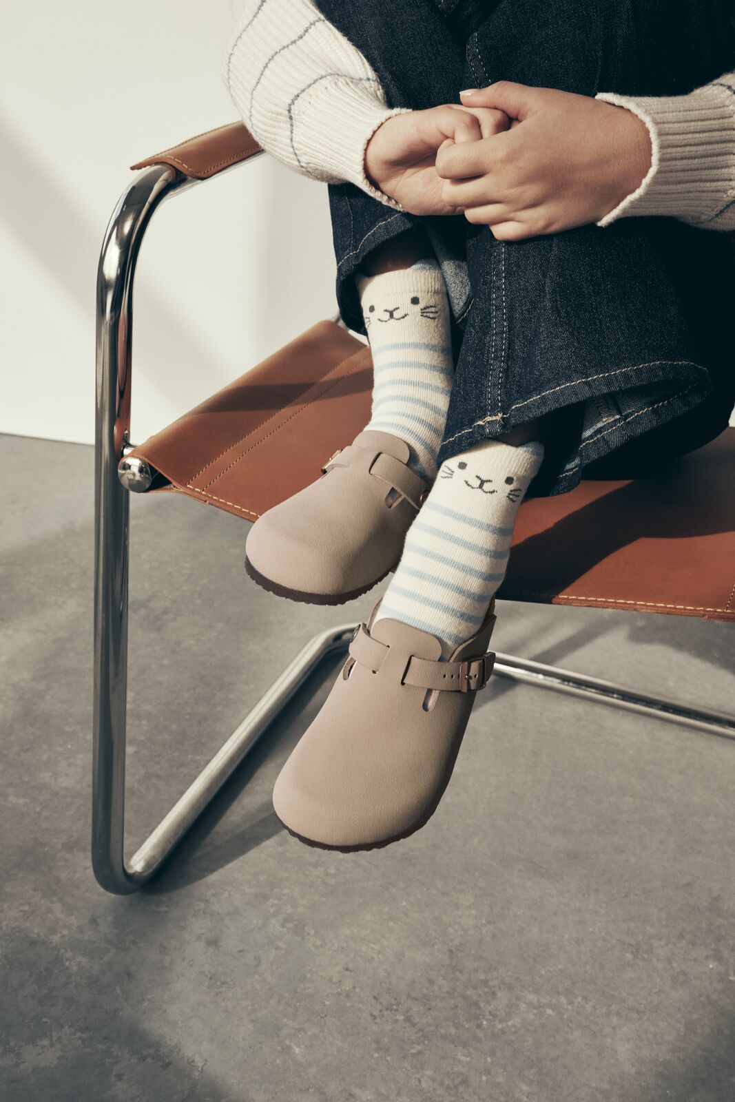 BIRKENSTOCK BOSTON KIDS SUEDE | TAUPE