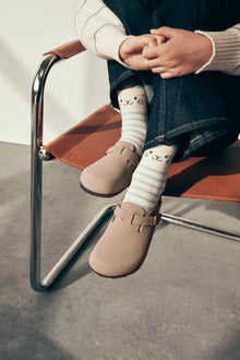 BIRKENSTOCK BOSTON KIDS SUEDE | TAUPE
