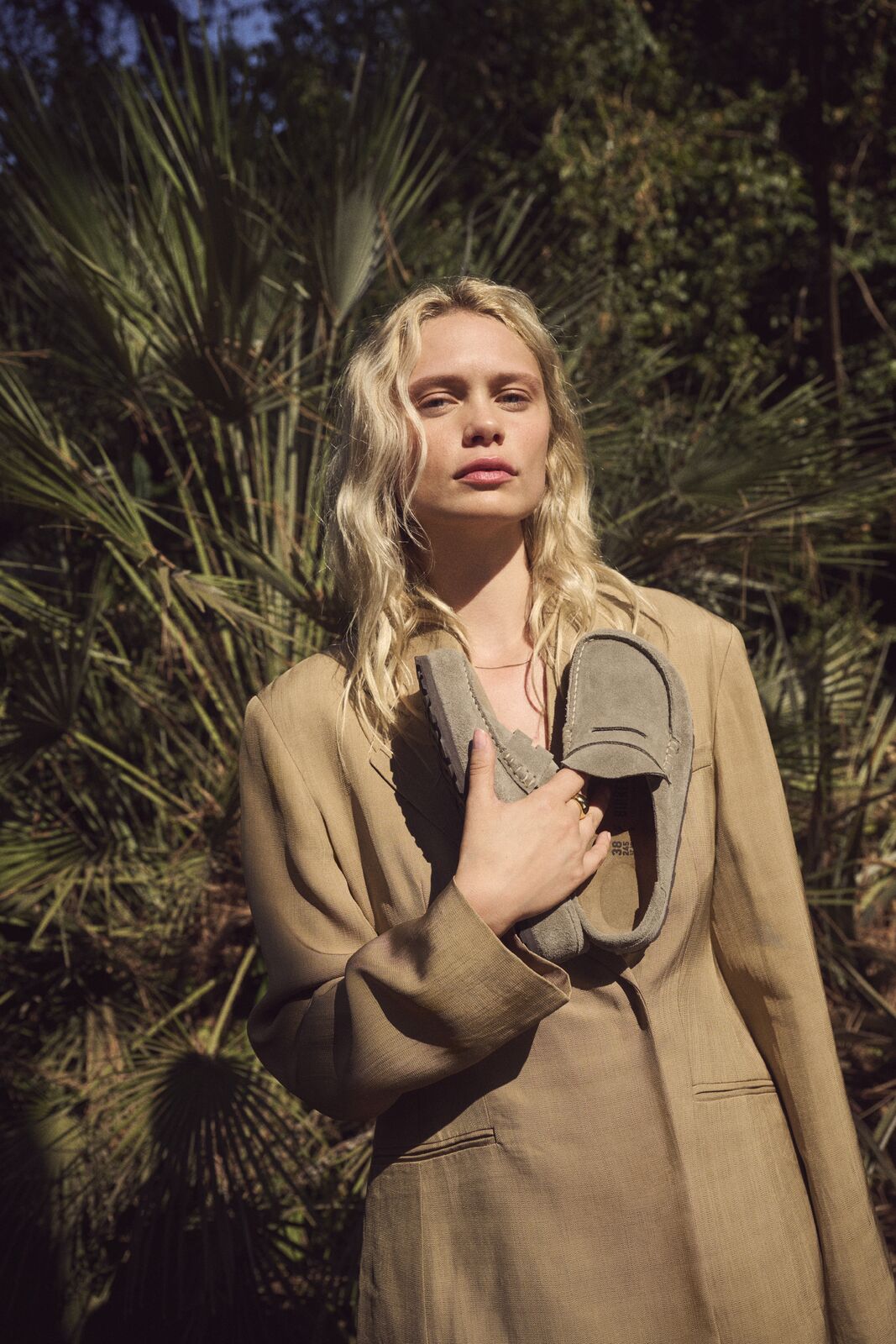 BIRKENSTOCK NAPLES WRAPPED SUEDE | TAUPE