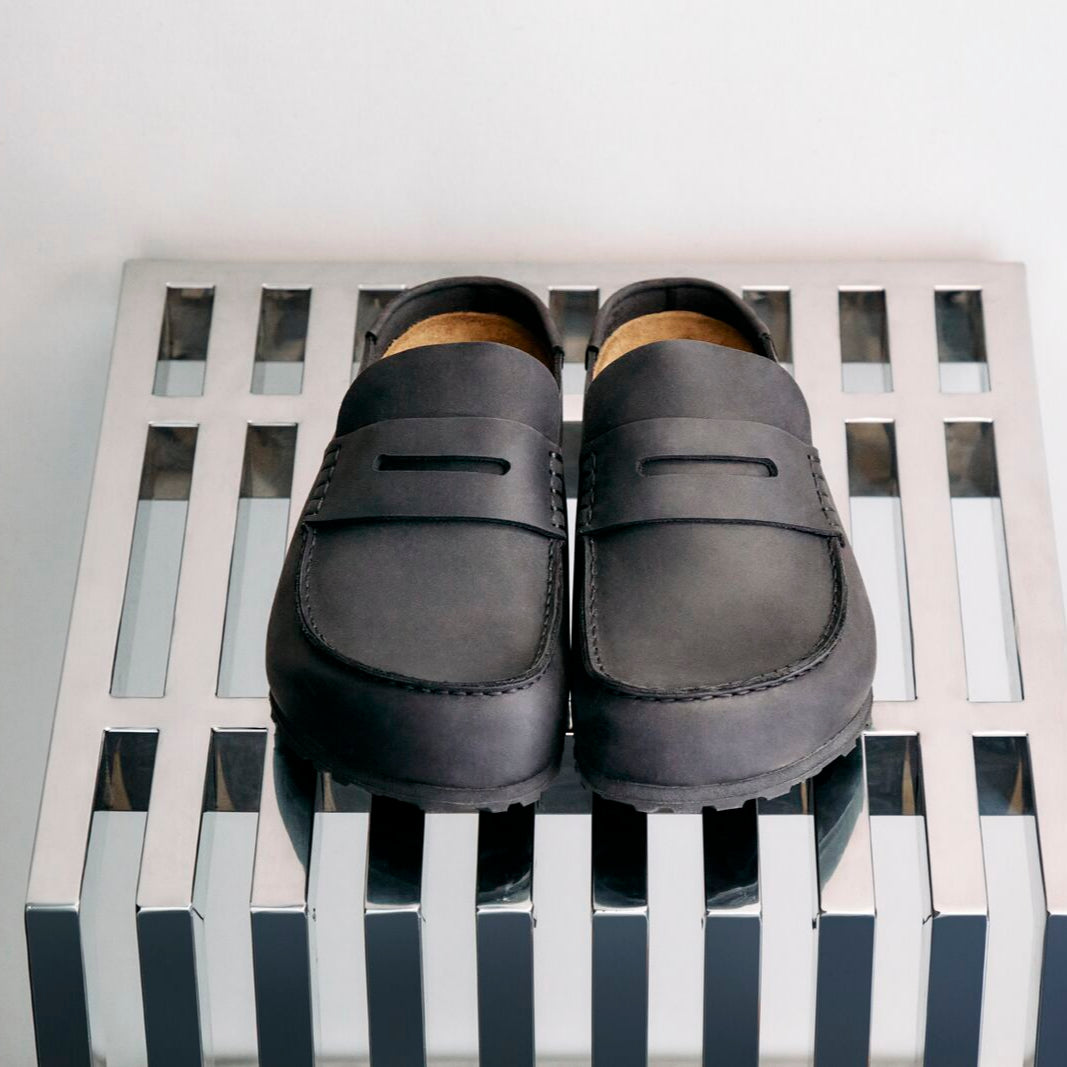 BIRKENSTOCK NAPLES WRAPPED LEATHER | BLACK