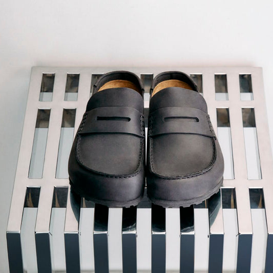 BIRKENSTOCK NAPLES WRAPPED LEATHER | BLACK