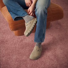 BIRKENSTOCK BOSTON CHUNKY SUEDE | TAUPE
