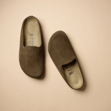 BIRKENSTOCK AMSTERDAM WRAPPED SUEDE | CARAFE