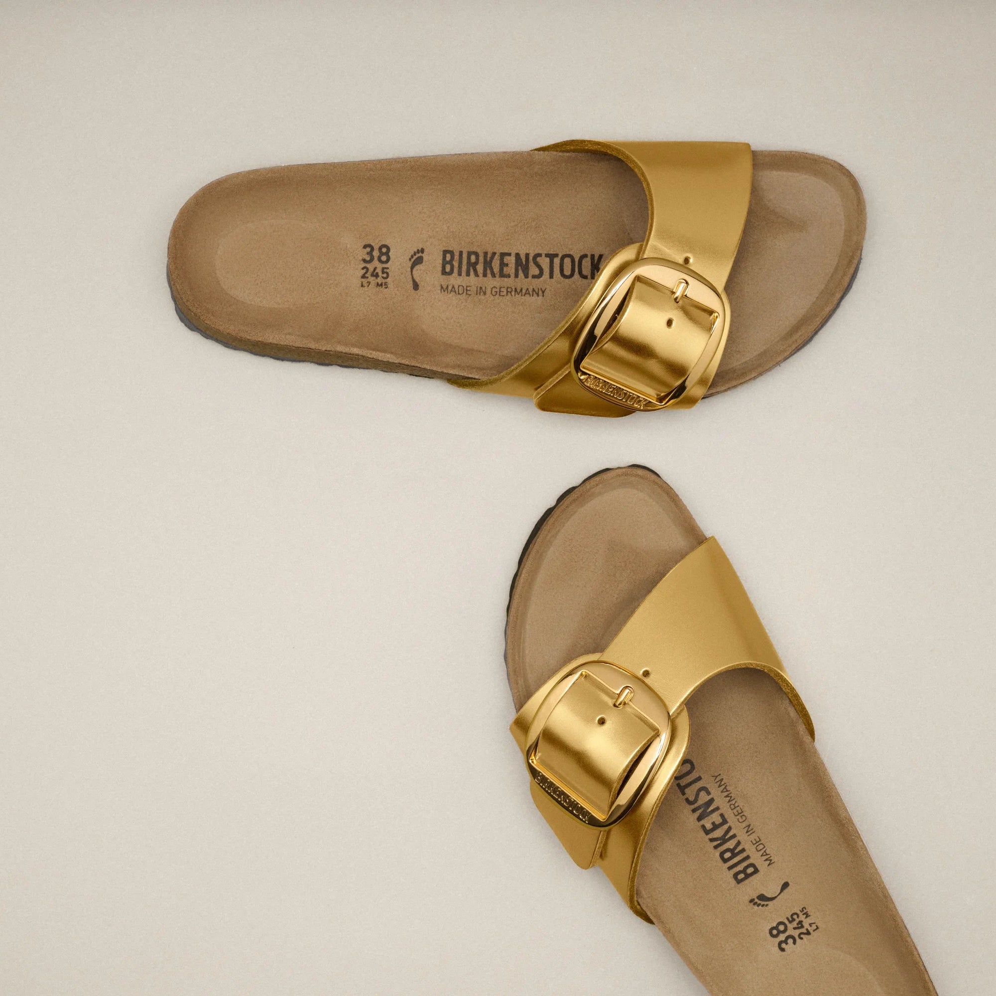 BIRKENSTOCK MADRID BIG BUCKLE | METALLIC GOLD