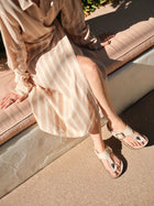 BIRKENSTOCK GIZEH BIG BUCKLE HIGH SHINE | OYSTER