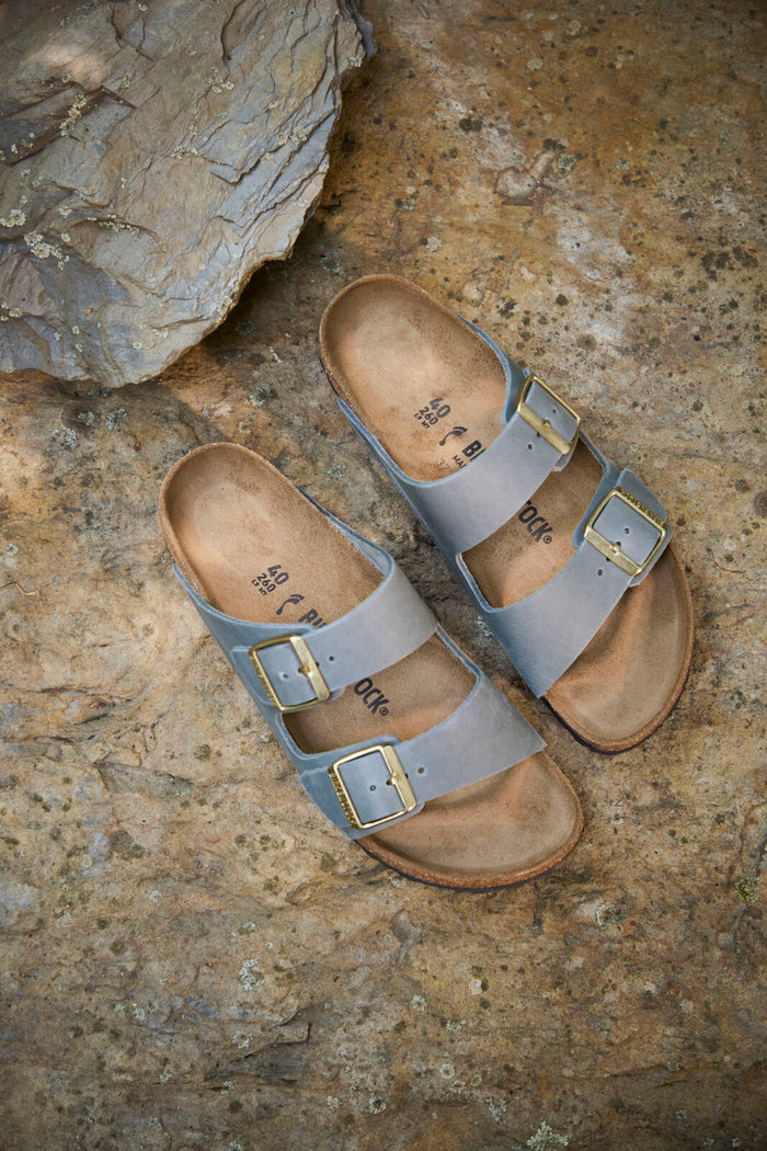 BIRKENSTOCK ARIZONA LEATHER | BASALT GRAY