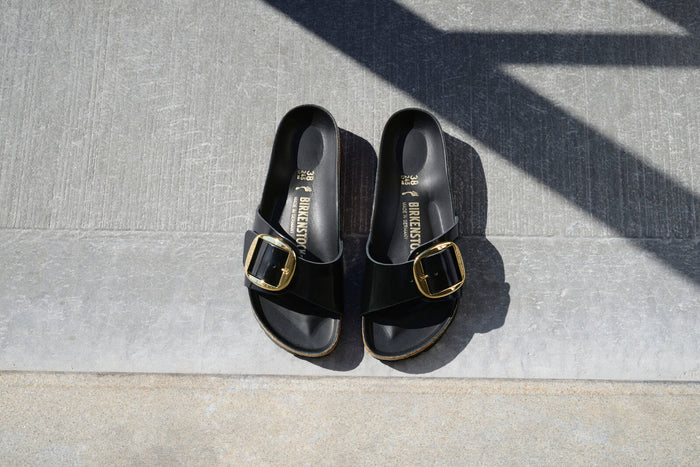 BIRKENSTOCK MADRID BIG BUCKLE HIGH SHINE | BLACK
