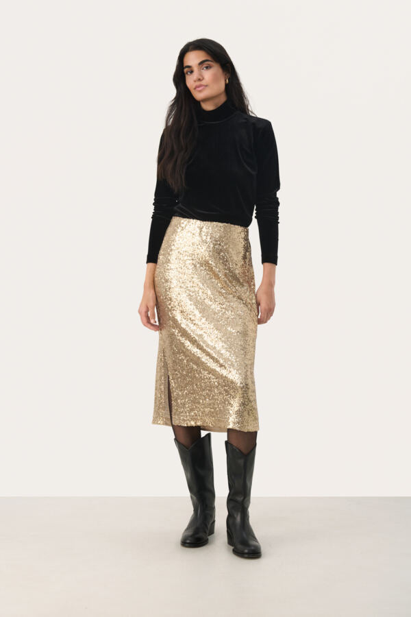 PART TWO TEFFANIA SKIRT | GOLD