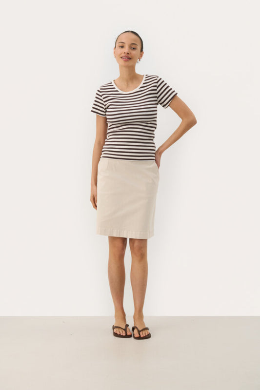 PART TWO ROCHELLE TEE | BLACK STRIPE