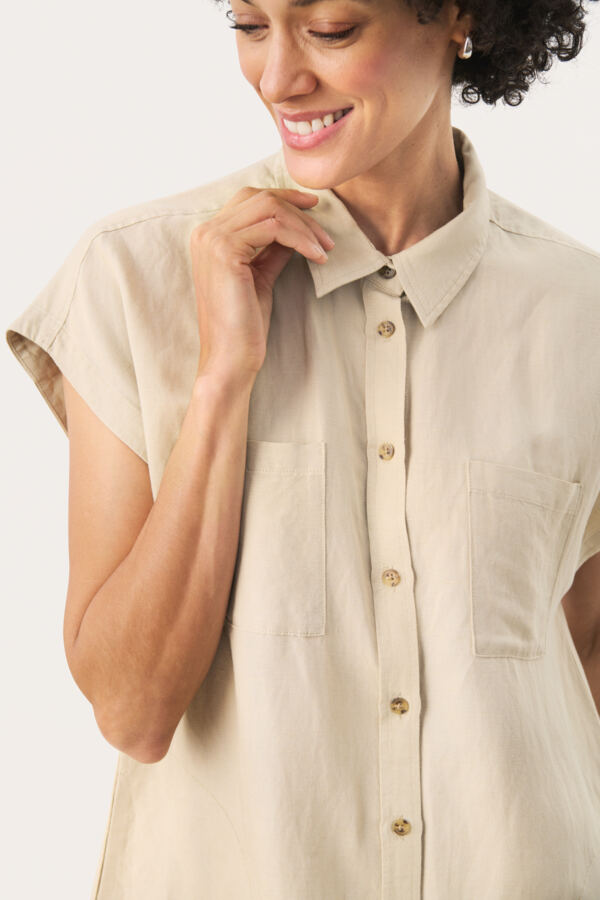 PART TWO ELLENA DRESS | WHITE PEPPER