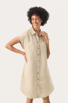 PART TWO ELLENA DRESS | WHITE PEPPER