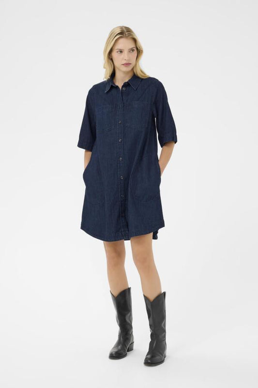 PART TWO SARDIA DRESS | RINSE BLUE DENIM