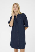 Load image into Gallery viewer, PART TWO SARDIA DRESS | RINSE BLUE DENIM
