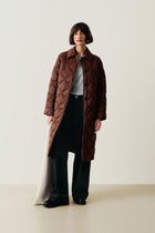 PART TWO CARINE QUILTED COAT | DOWNTOWN BROWN