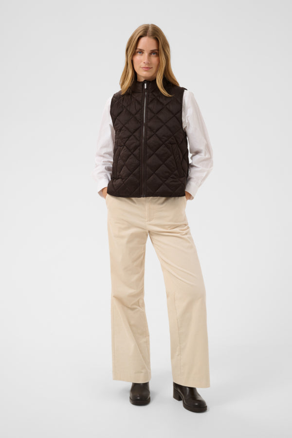PART TWO CARLOTA VEST | MOLE BROWN