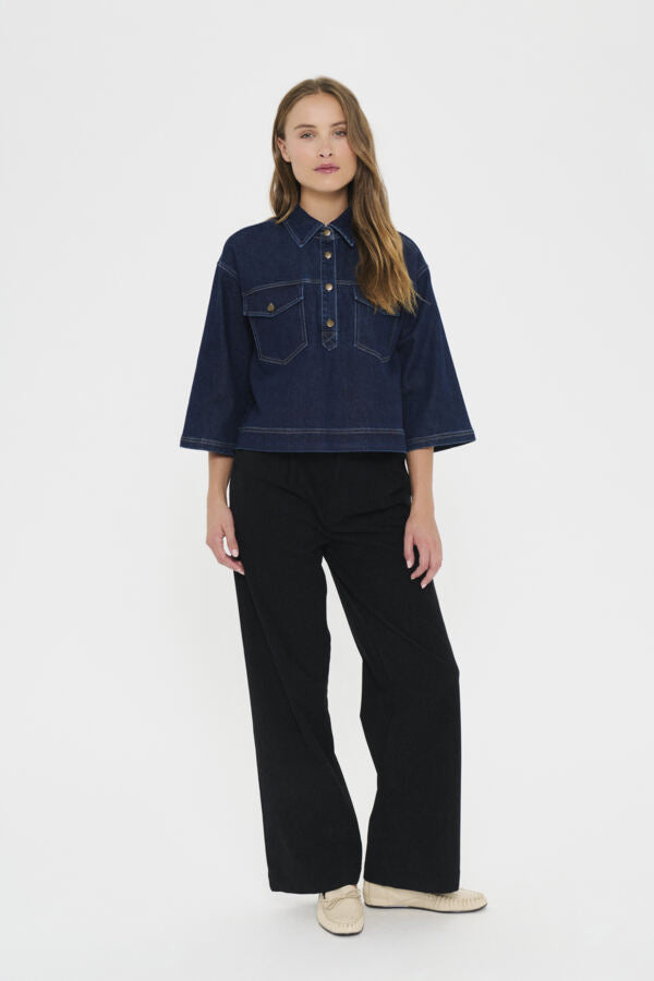 SAINT TROP LOESA SHIRT | DARK BLUE DENIM