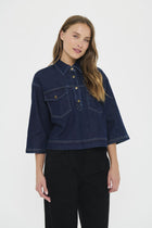 SAINT TROP LOESA SHIRT | DARK BLUE DENIM