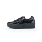 GABOR PATENT PLATFORM SNEAKER | BLACK