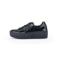GABOR PATENT PLATFORM SNEAKER | BLACK