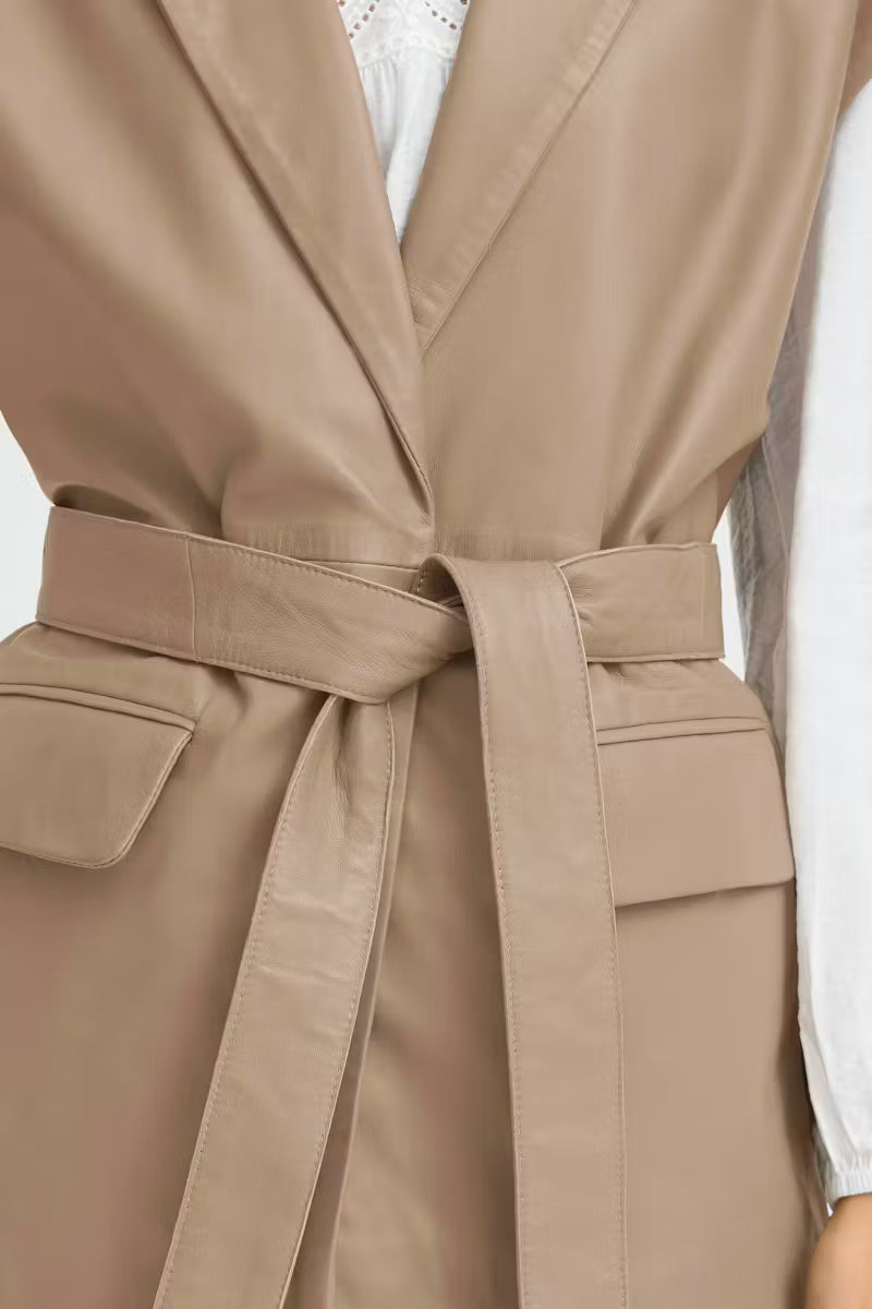 FRANSA LEX WAISTCOAT | PINE BARK