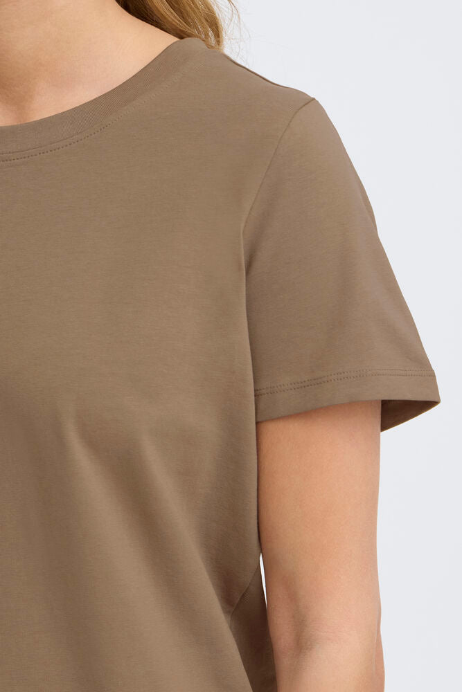 FRANSA ZASHOULDER TEE | BROWN