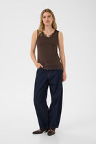 CREAM ALVAIA TANK | JAVA