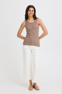 FRANSA HIZAMOND TOP | BROWN