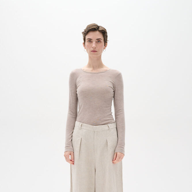 IN WEAR FANG LONG SLEEVE TSHIRT | OATMEAL