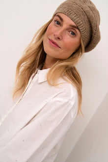 CREAM KIKO BERET | PORTABELLA MELANGE BROWN