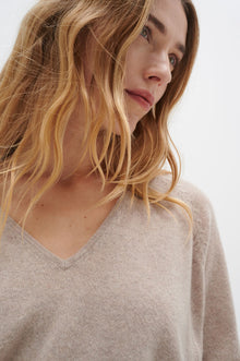 IN WEAR LUKKA PULLOVER | BEIGE MELANGE - BROWN