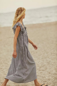 PART TWO BIRTHINE DRESS | BLUE CHECK
