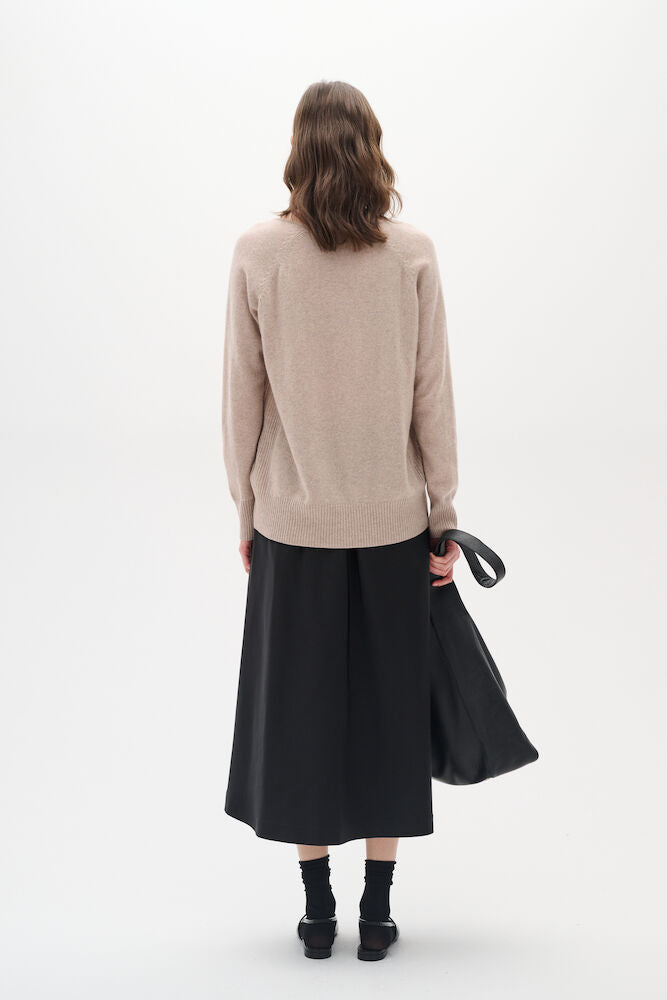IN WEAR LUKKA PULLOVER | BEIGE MELANGE - BROWN