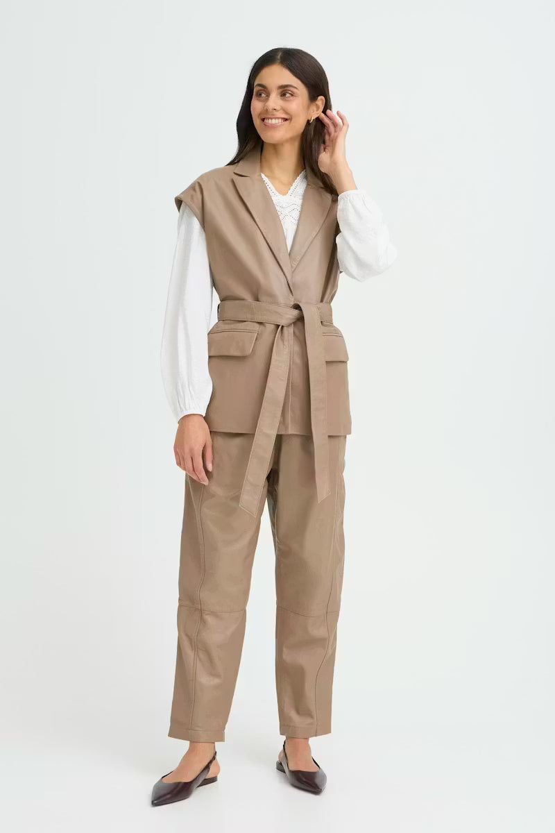 FRANSA LEX WAISTCOAT | PINE BARK