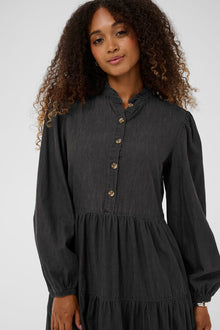 CREAM BRITT DRESS | LIGHT GREY DENIM