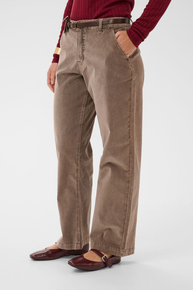 CREAM BRADY PANT | BROWN LENTIL