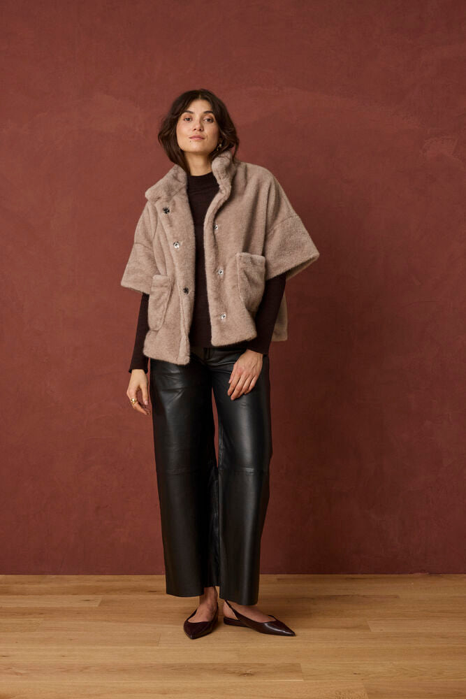FRANSA VIONNA LEATHER PANT | METEORITE