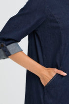 FRANSA CHICAGO DRESS | BLUE DENIM