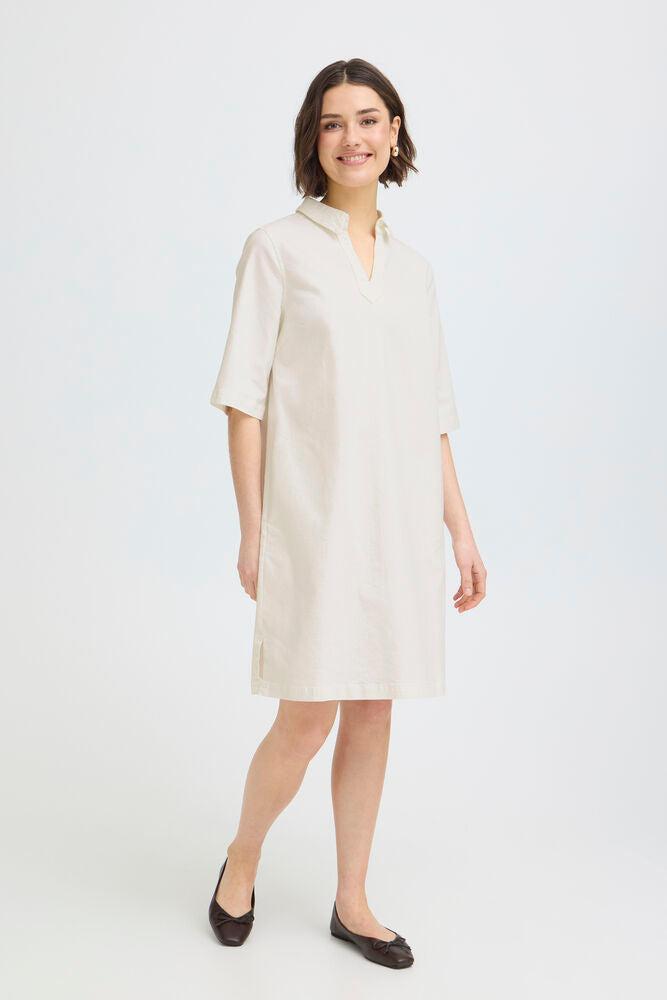 FRANSA CHICAGO DRESS | WHITE DENIM