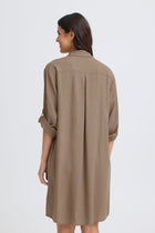 FRANSA JETT DRESS | BROWN