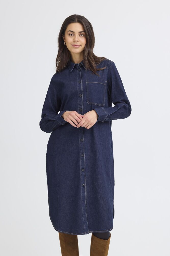FRANSA CHICAGO DRESS 4 | UNWASHED BLUE DENIM